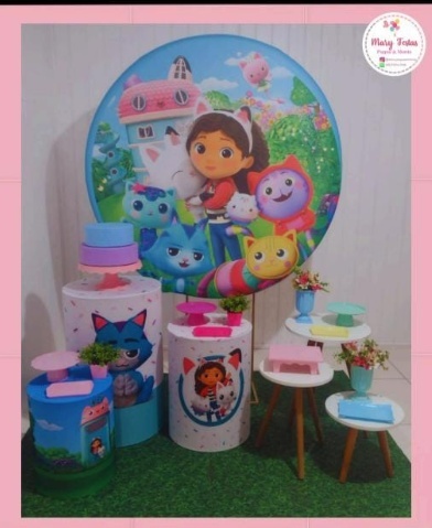 Kit 2 - A Casa Magíca da Gabby - CATÁLOGO MARY FESTAS PEGUE E MONTE