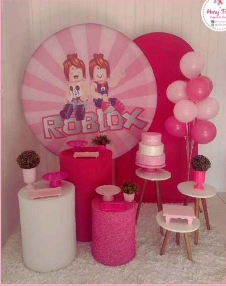 Kit 1 - Roblox ( Menina ) - CATÁLOGO MARY FESTAS PEGUE E MONTE