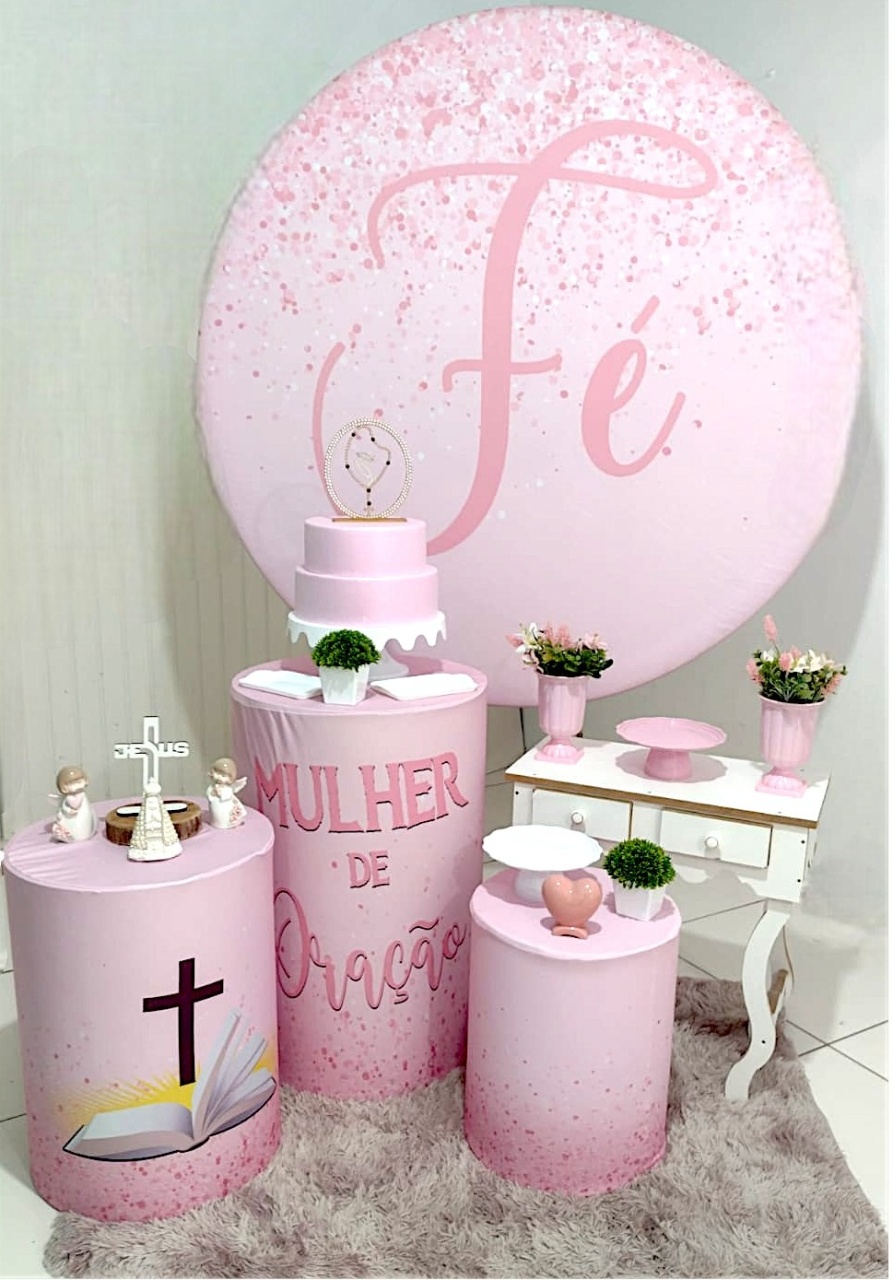 Kit 2 - Mulher de Fé  - CATÁLOGO MARY FESTAS PEGUE E MONTE