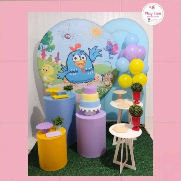 Kit 1 - Galinha Pintadinha  - CATÁLOGO MARY FESTAS PEGUE E MONTE