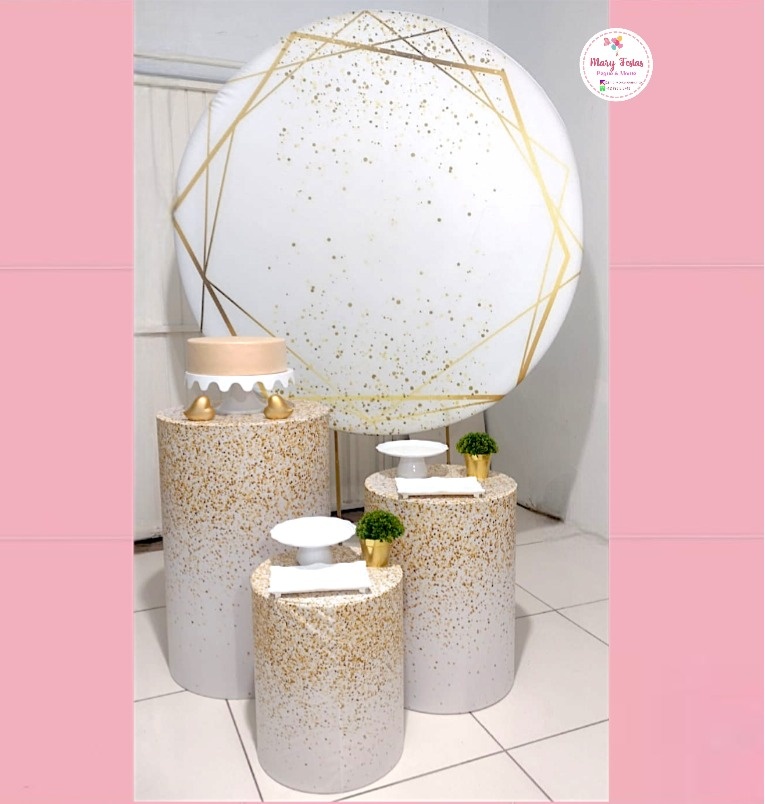 Kit 3 - Branco Neutro - CATÁLOGO MARY FESTAS PEGUE E MONTE