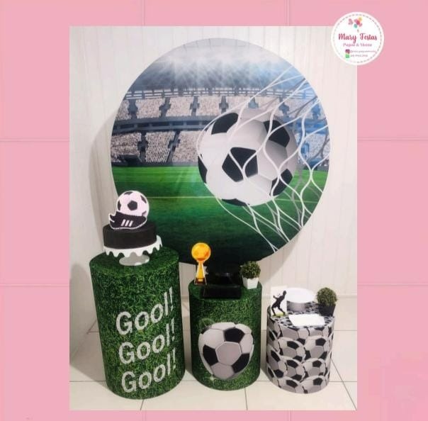 Kit 3 - Futebol É Gool - CATÁLOGO MARY FESTAS PEGUE E MONTE