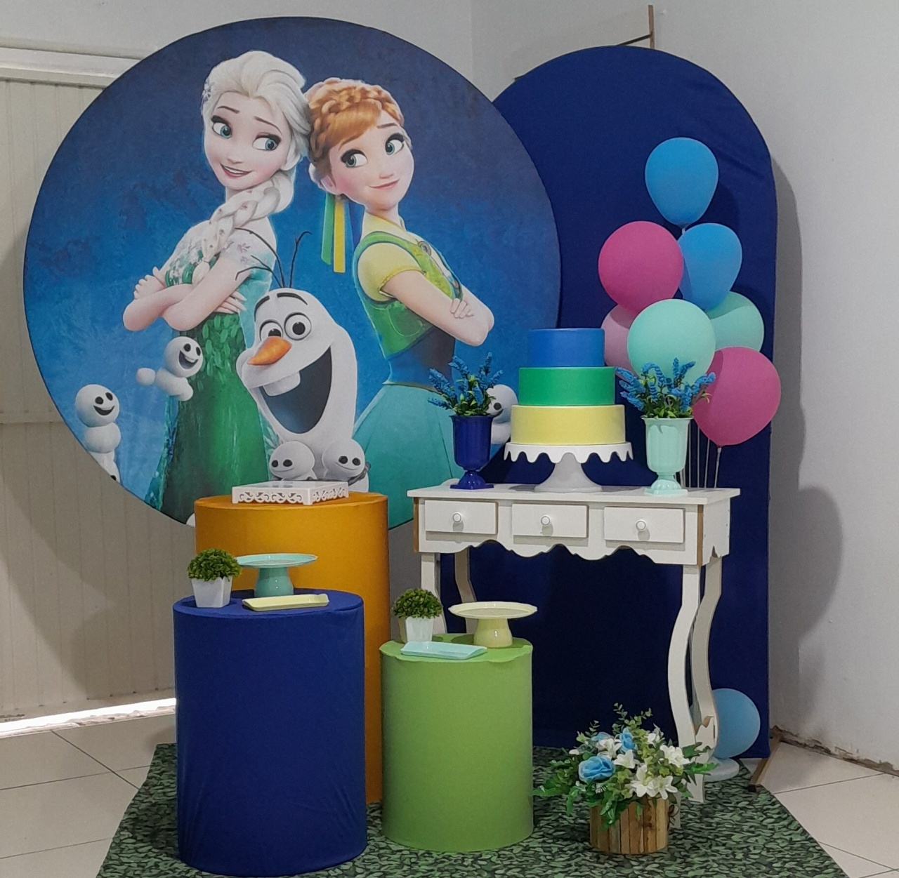Kit 1 - Frozen - CATÁLOGO MARY FESTAS PEGUE E MONTE