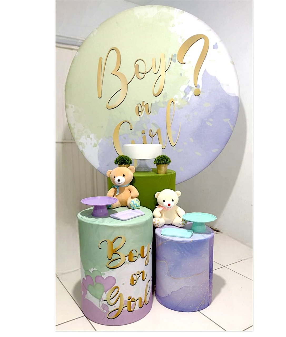 Kit 1 Chá Revelação - Boy E Girl - CATÁLOGO MARY FESTAS PEGUE E MONTE