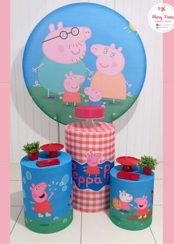 Kit 3 - Peppa Pig - CATÁLOGO MARY FESTAS PEGUE E MONTE