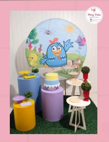 Kit 2 - Galinha Pintadinha - CATÁLOGO MARY FESTAS PEGUE E MONTE