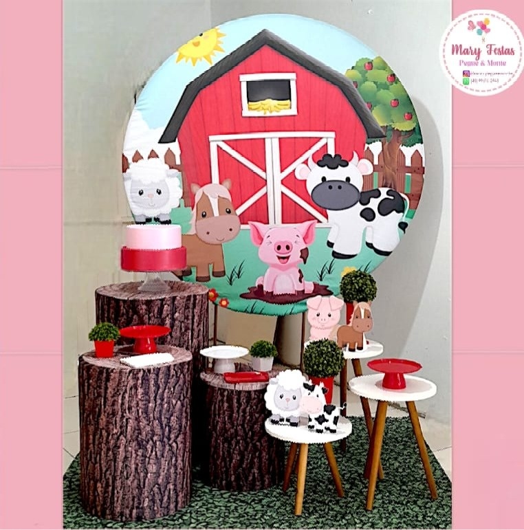 Kit 2 - Fazendinha ( Menino) - CATÁLOGO MARY FESTAS PEGUE E MONTE