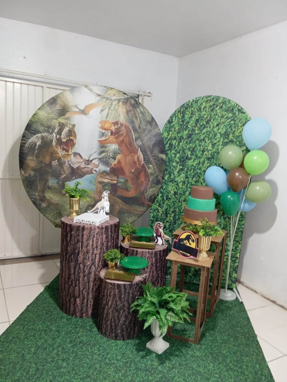 Kit 1 - Dinossauro Rex  - CATÁLOGO MARY FESTAS PEGUE E MONTE