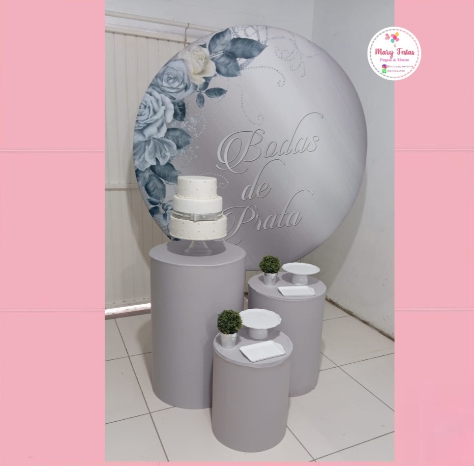 Kit 3 - Bodas de Prata - CATÁLOGO MARY FESTAS PEGUE E MONTE