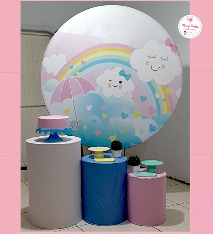 Kit 3 - Chuva de Amor - CATÁLOGO MARY FESTAS PEGUE E MONTE
