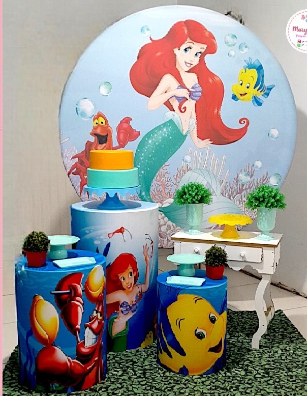 Kit 2 - Pequena Sereia - CATÁLOGO MARY FESTAS PEGUE E MONTE