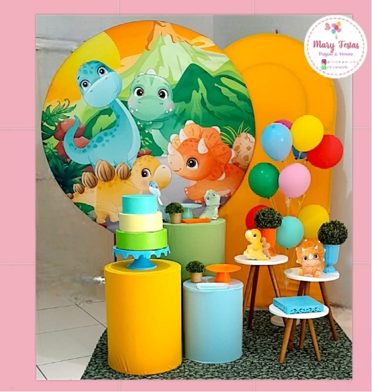 Kit 1 - Dinossauro Baby - CATÁLOGO MARY FESTAS PEGUE E MONTE