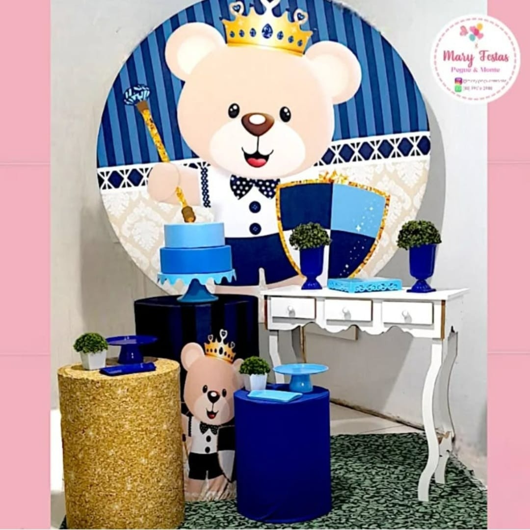 Kit 2 - Urso Realeza - CATÁLOGO MARY FESTAS PEGUE E MONTE