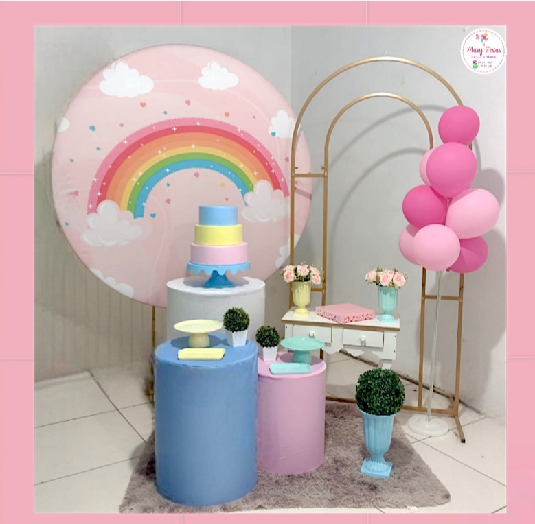 Kit 1 - Arco-Iris - CATÁLOGO MARY FESTAS PEGUE E MONTE