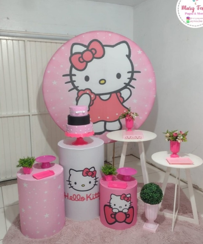 Kit 2 - Hello Kitty - CATÁLOGO MARY FESTAS PEGUE E MONTE