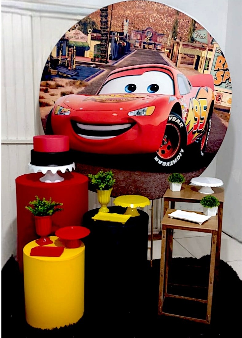 Kit 2 - Carros ( Relampago Mc Queen ) - CATÁLOGO MARY FESTAS PEGUE E MONTE