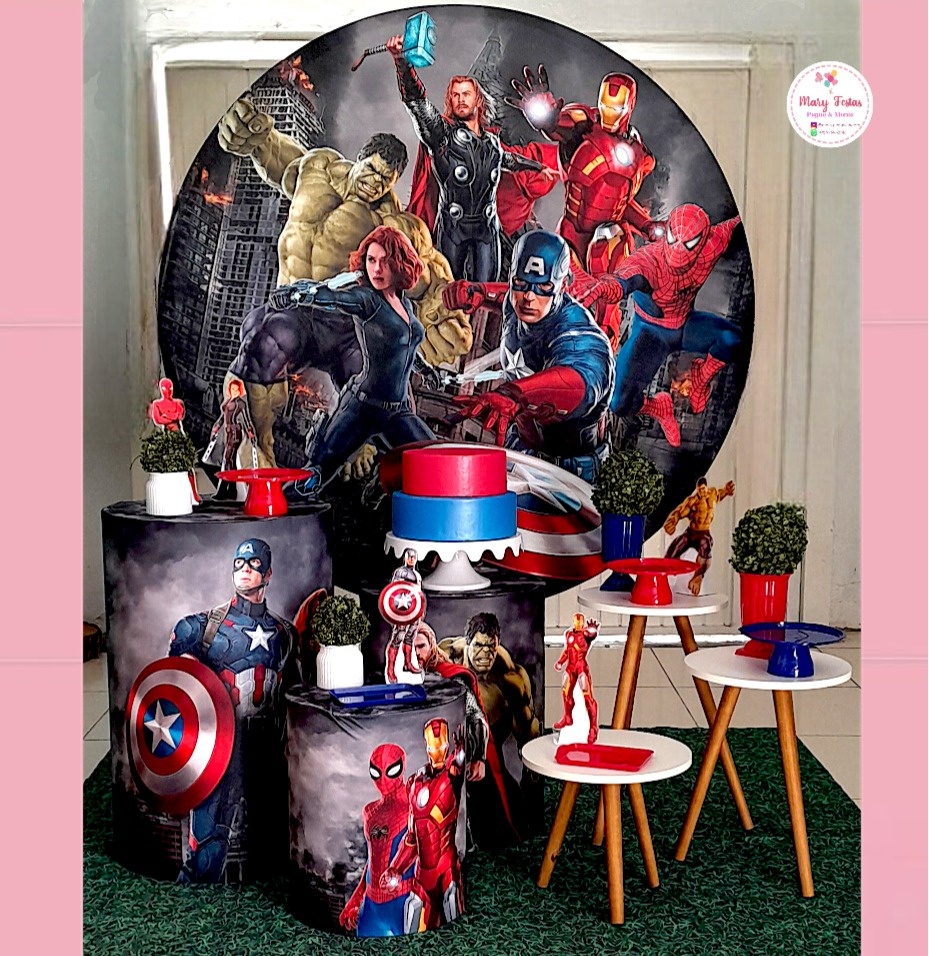 Kit 2 Avengers - CATÁLOGO MARY FESTAS PEGUE E MONTE
