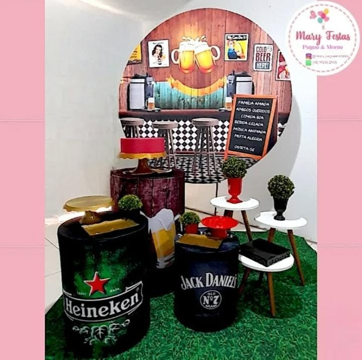 Kit 2 Boteco - Modelo 1 - CATÁLOGO MARY FESTAS PEGUE E MONTE