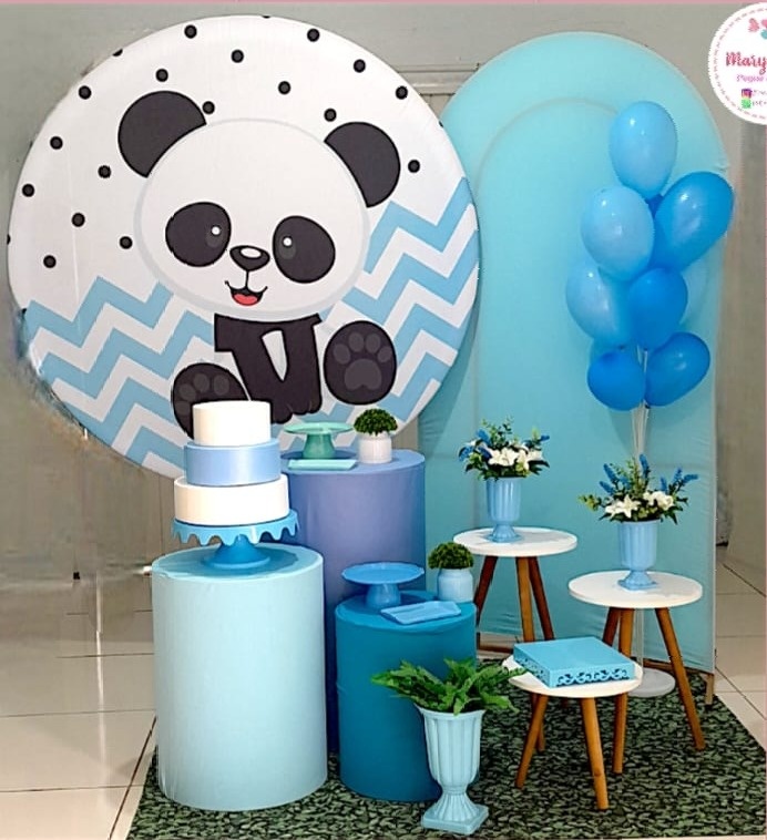 Kit 1 - Panda Azul - CATÁLOGO MARY FESTAS PEGUE E MONTE