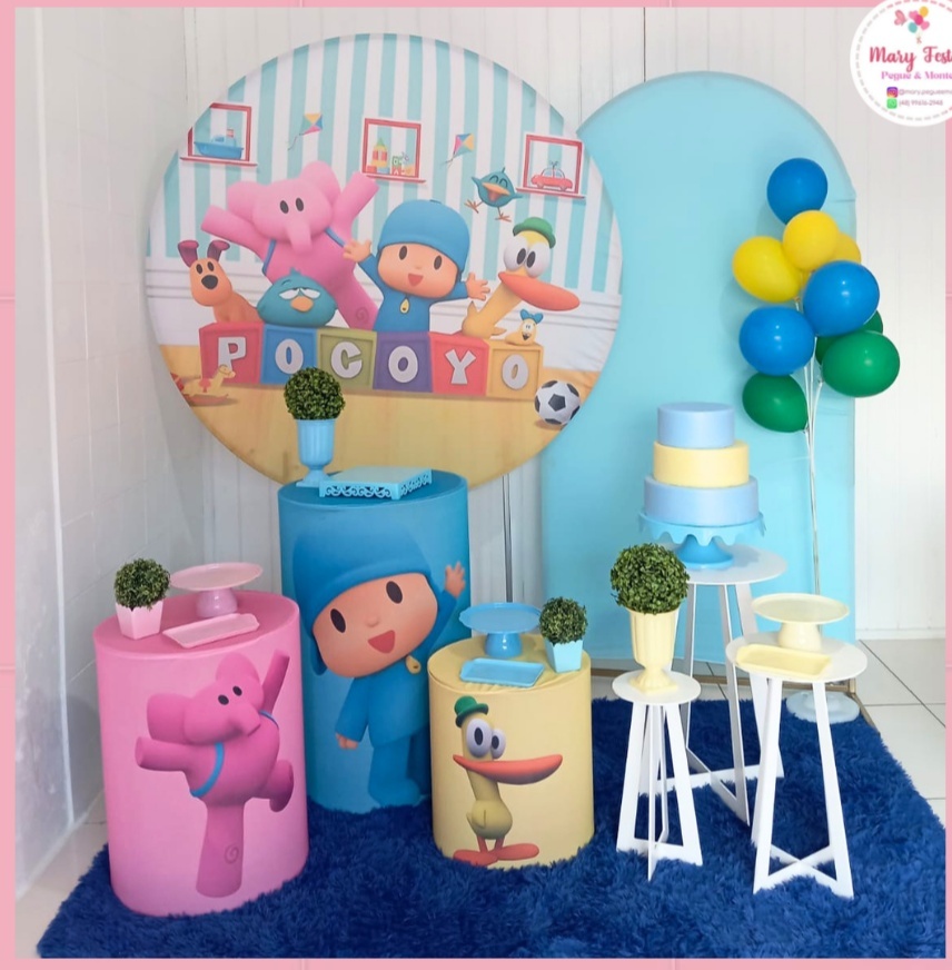 Kit 1 - Pocoyo - CATÁLOGO MARY FESTAS PEGUE E MONTE