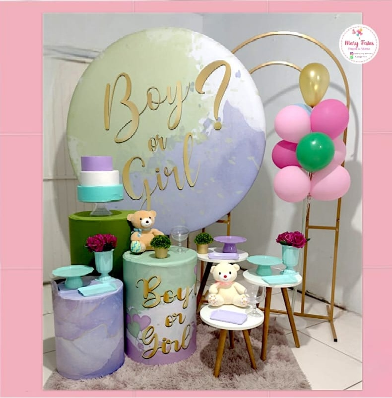 Kit 3 Chá Revelação - Boy E Girl - CATÁLOGO MARY FESTAS PEGUE E MONTE