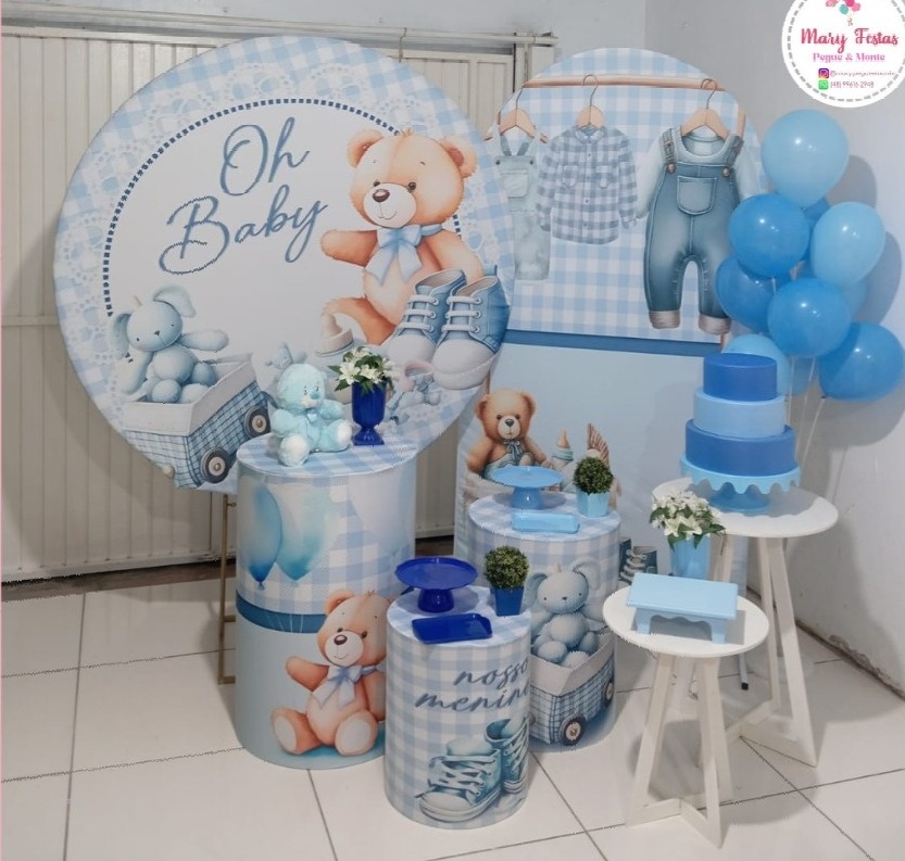 Kit 1 - Oh Baby Menino  - CATÁLOGO MARY FESTAS PEGUE E MONTE