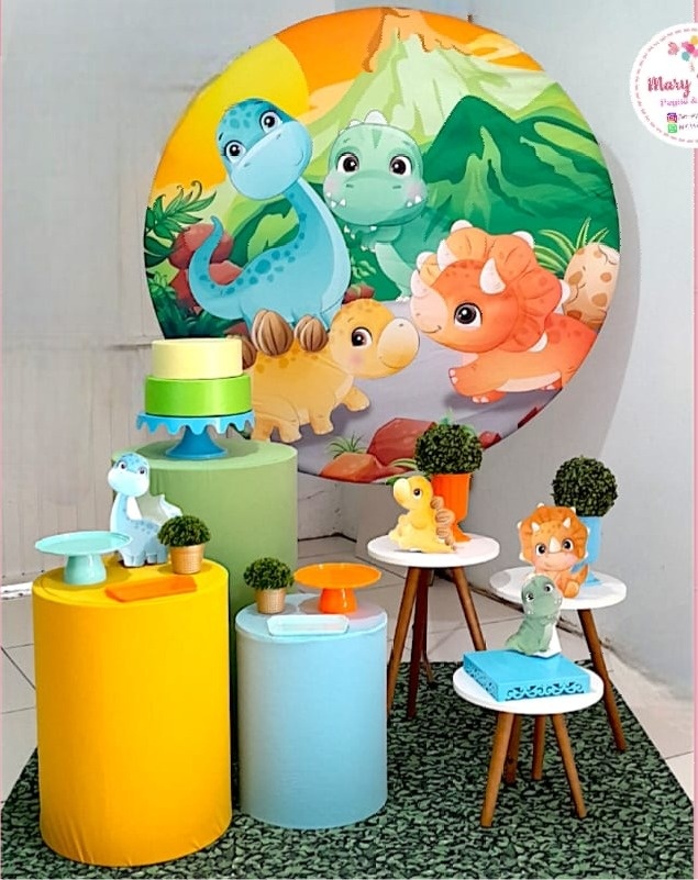 Kit 2 - Dinossauro Baby - CATÁLOGO MARY FESTAS PEGUE E MONTE
