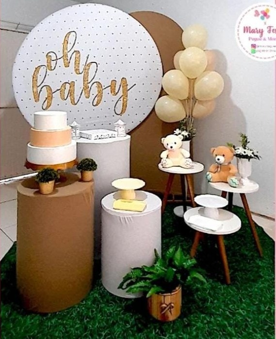 Kit 1 - Oh Baby Dourado  - CATÁLOGO MARY FESTAS PEGUE E MONTE