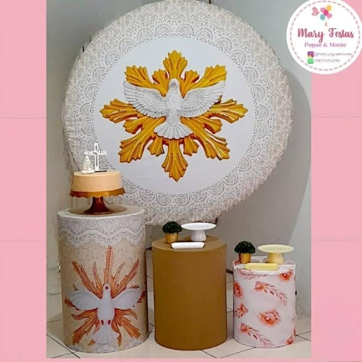 Kit 3 - Batizado E Crisma  - CATÁLOGO MARY FESTAS PEGUE E MONTE