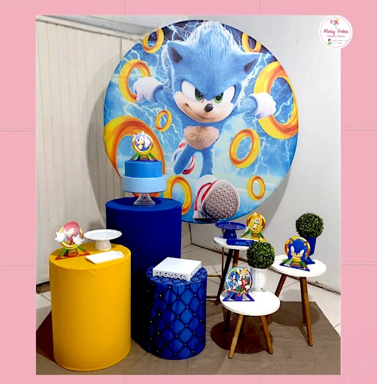 Kit 2 - Sonic   - CATÁLOGO MARY FESTAS PEGUE E MONTE