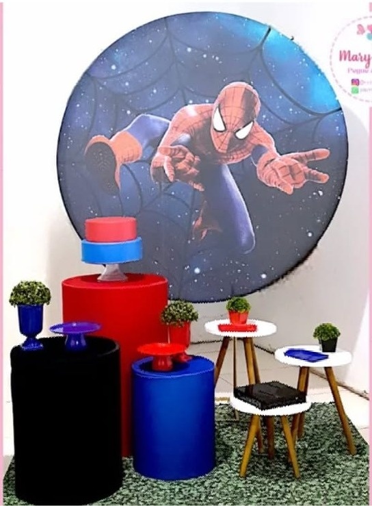 Kit 2 - Homem Aranha Modelo 1  - CATÁLOGO MARY FESTAS PEGUE E MONTE