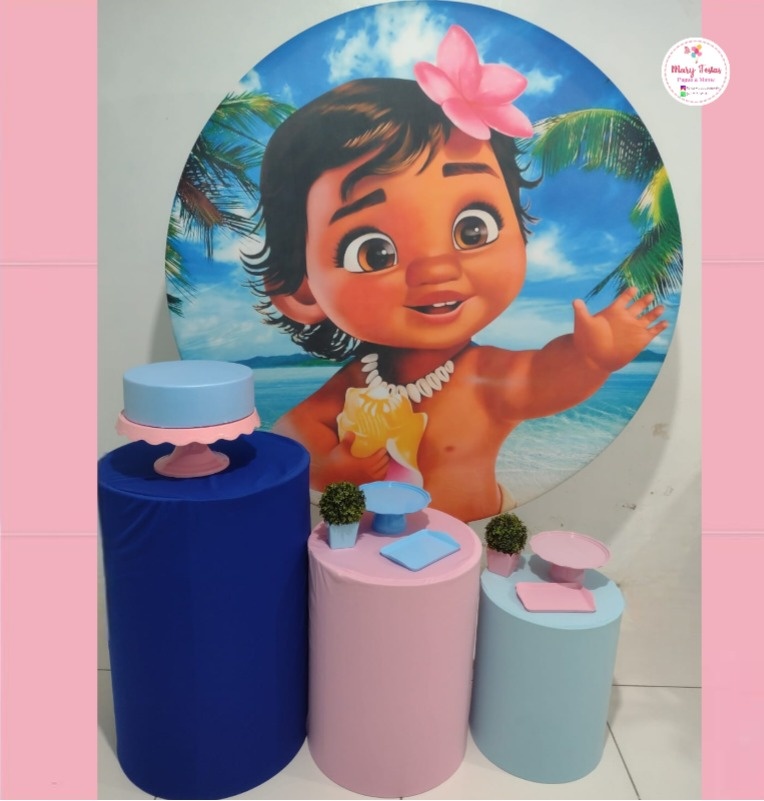Kit 3 - Moana Baby - CATÁLOGO MARY FESTAS PEGUE E MONTE