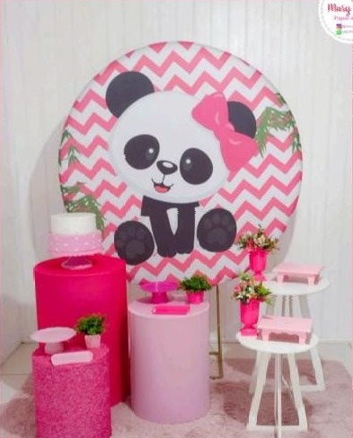 Kit 2 - Panda Rosa - CATÁLOGO MARY FESTAS PEGUE E MONTE
