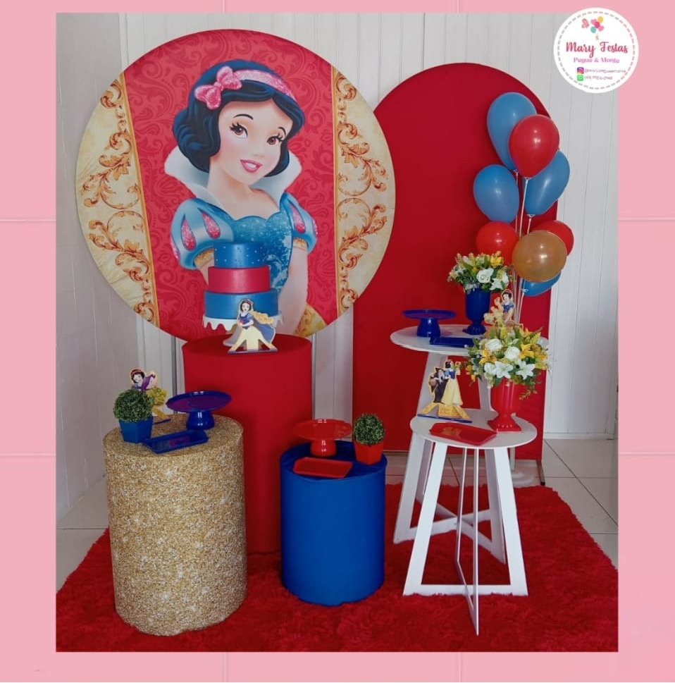Kit 1 - Branca de Neve  - CATÁLOGO MARY FESTAS PEGUE E MONTE