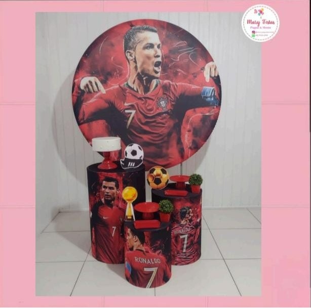 Kit 3 - Cristiano Ronaldo - CATÁLOGO MARY FESTAS PEGUE E MONTE