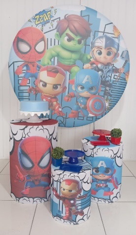 Kit 3 - Avengers Baby   - CATÁLOGO MARY FESTAS PEGUE E MONTE