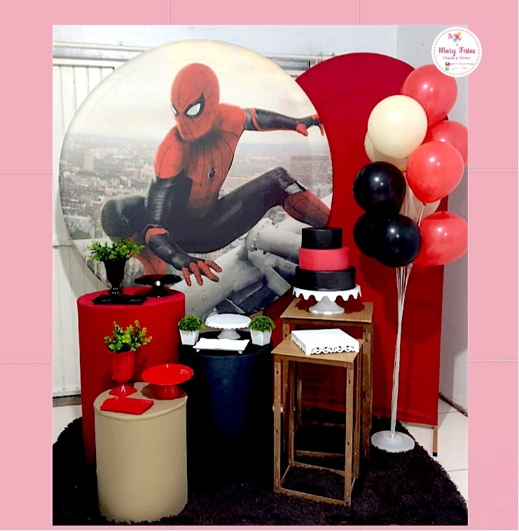Kit 1 - Homem Aranha Modelo 2  - CATÁLOGO MARY FESTAS PEGUE E MONTE