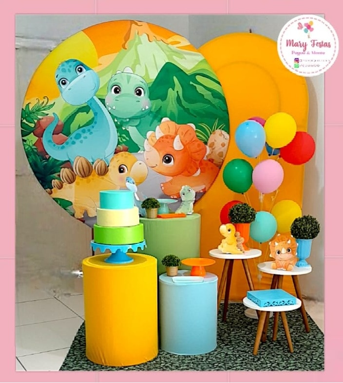 Kit 1 - Dinossauro Baby  - CATÁLOGO MARY FESTAS PEGUE E MONTE