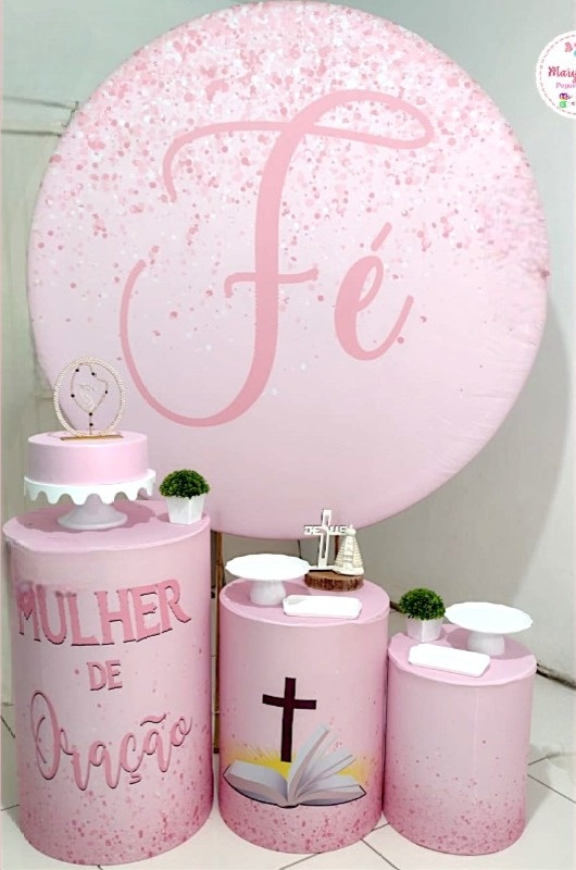 Kit 3- Mulher de Fé  - CATÁLOGO MARY FESTAS PEGUE E MONTE