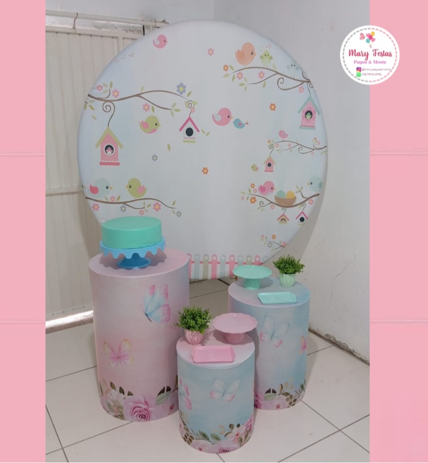 Kit 3 - Jardim Encatado - CATÁLOGO MARY FESTAS PEGUE E MONTE
