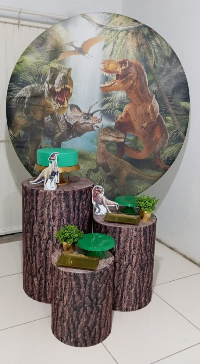 Kit 3 - Dinossauro Rex - CATÁLOGO MARY FESTAS PEGUE E MONTE