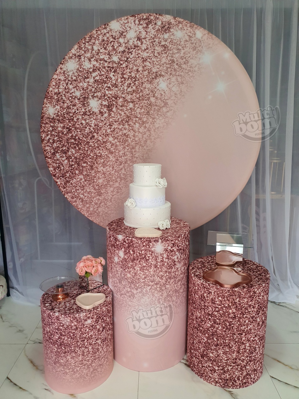 15 Anos Glitter Rosa 5 - MultiBomFestas