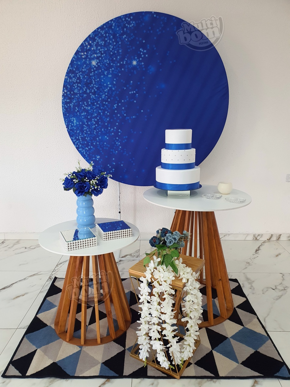 15 Anos Glitter Azul 1 - MultiBomFestas