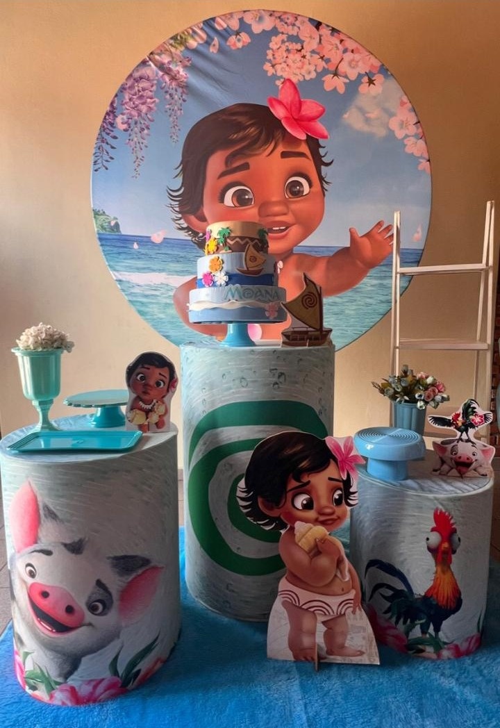 Kit Pm Médio Moana Baby - Jujuba Festa e Cia 