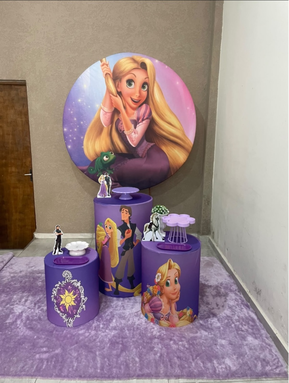 Kit Pm Básico Rapunzel - Jujuba Festa e Cia 