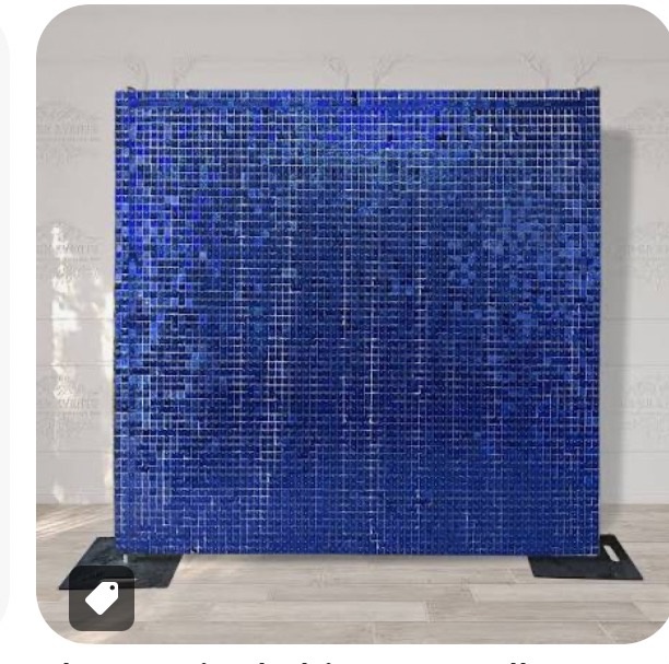 Painel Shimmer Azul - Jujuba Festa e Cia 