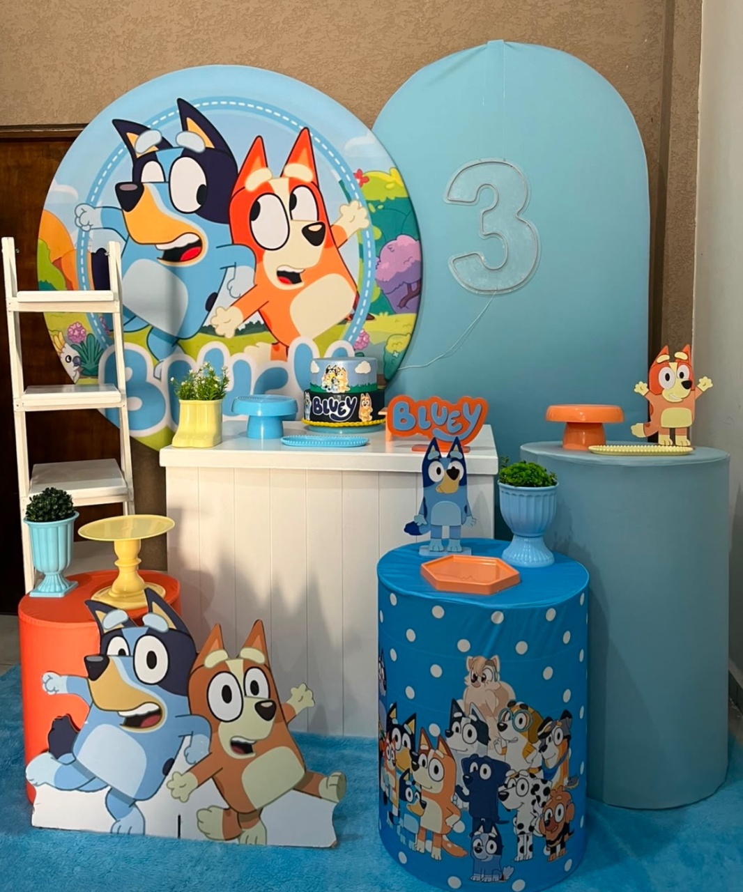 Kit Pm Essencial Bluey Azul - Jujuba Festa e Cia 