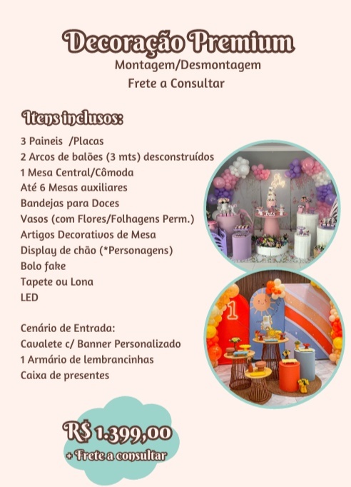 Decoração Completa Premium - Promo - Jujuba Festa e Cia 