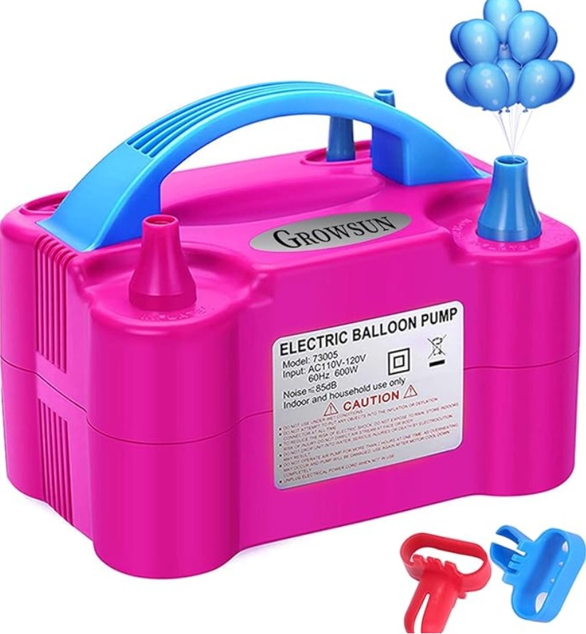 Inflador Bomba Elétrica de Balões - Jujuba Festa e Cia 