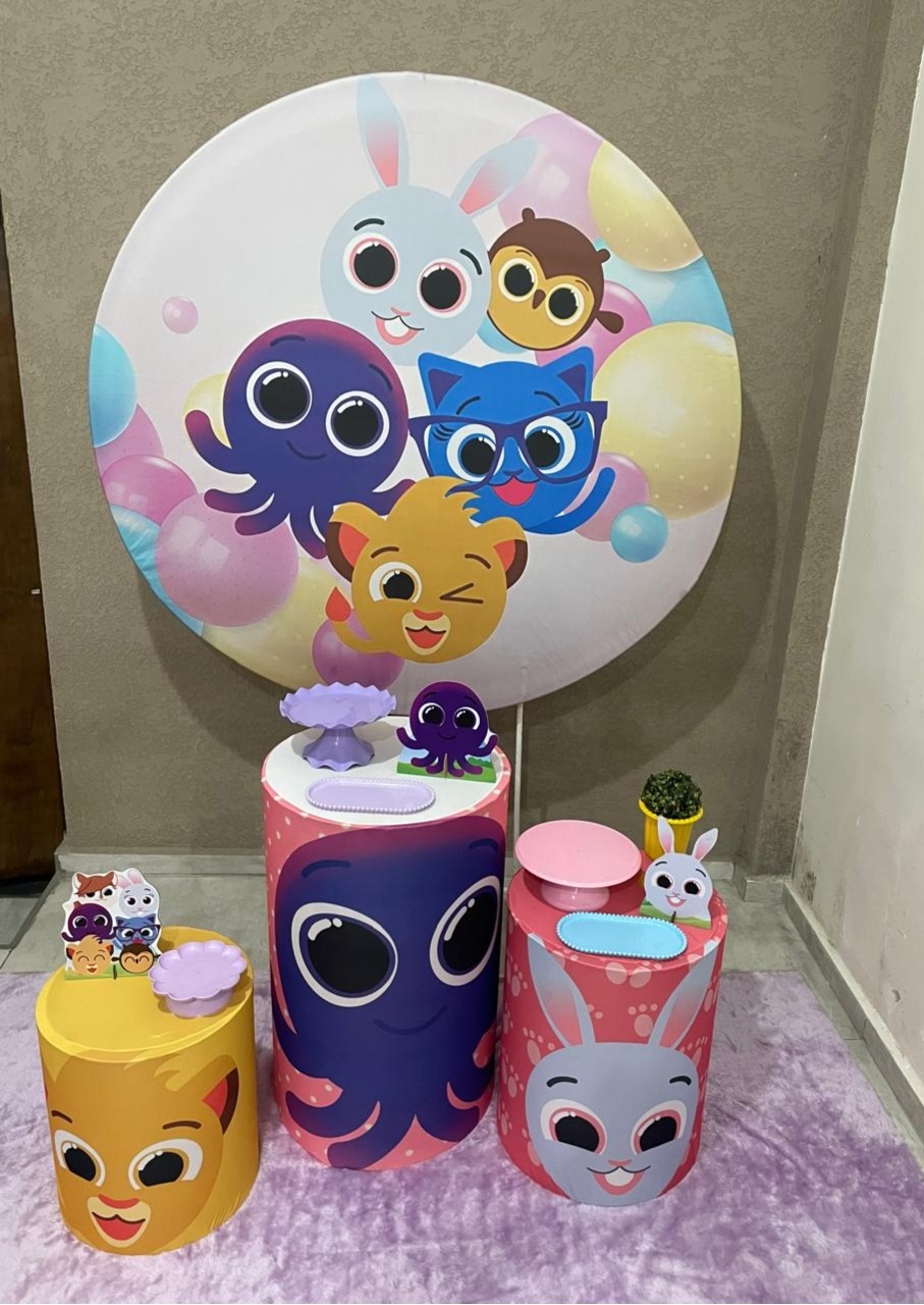 Kit Pm Básico Bolofofo Rosa - Jujuba Festa e Cia 